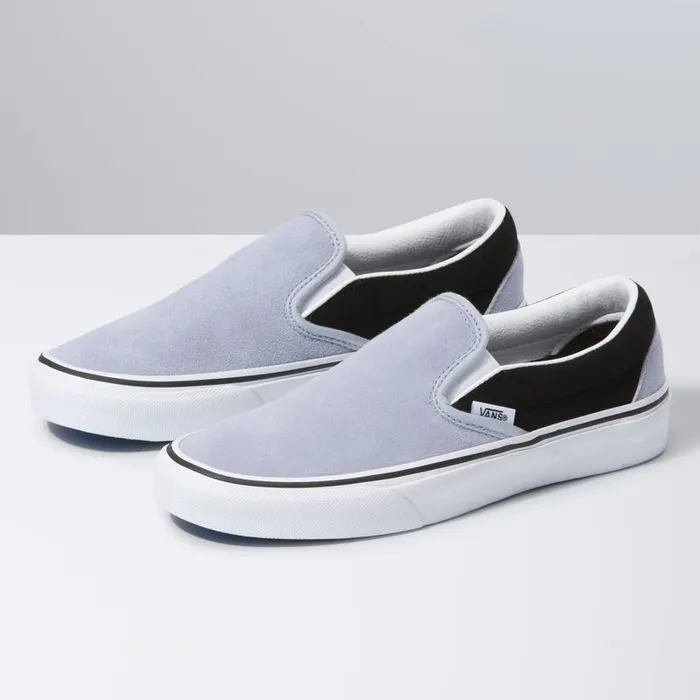 Classics Shoes MenWomen Vans Suede SlipOn Zen Blueblack