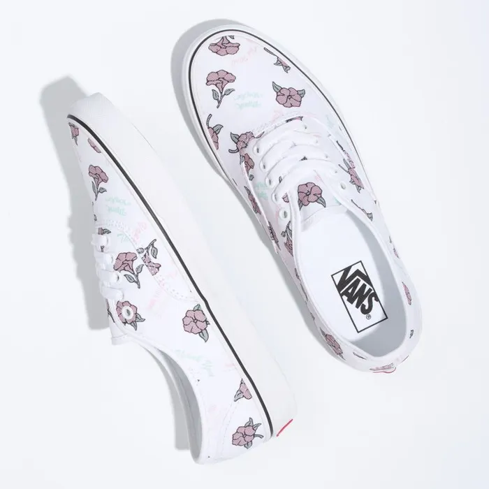 Classics Shoes MenWomen Vans Thank You Floral Authentic True Whitetrue White Classics Shoes MenWomen Vans Thank You Floral Authentic True Whitetrue White