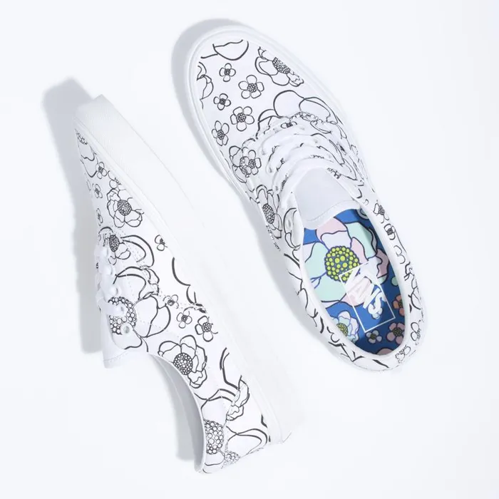 Classics Shoes MenWomen Vans UColor Era Floraltrue White Classics Shoes MenWomen Vans UColor Era Floraltrue White