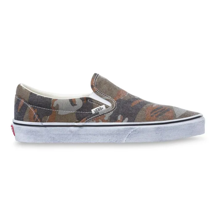 Classics Shoes MenWomen Vans Washed Classic SlipOn Camotrue White Classics Shoes MenWomen Vans Washed Classic SlipOn Camotrue White
