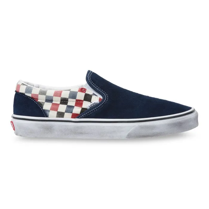Classics Shoes MenWomen Vans Washed SlipOn Dress Blueschili Pepper Classics Shoes MenWomen Vans Washed SlipOn Dress Blueschili Pepper