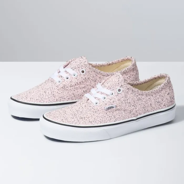 Classics Shoes Women Vans Boucle Authentic Pink Speckletrue White