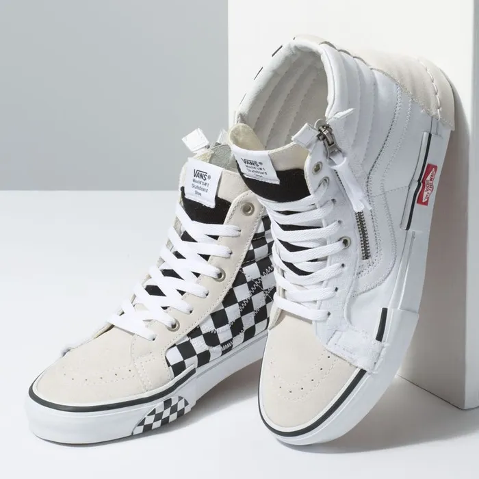 Classics Shoes Women Vans Checkerboard Sk8Hi Reissue Cap True Whiteblack Classics Shoes Women Vans Checkerboard Sk8Hi Reissue Cap True Whiteblack