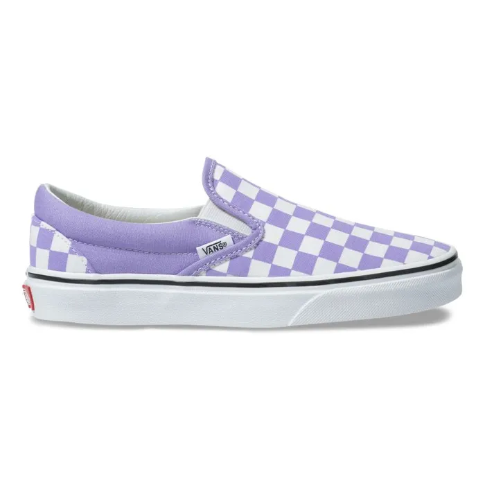 Classics Shoes Women Vans Checkerboard SlipOn Violet Tuliptrue White Classics Shoes Women Vans Checkerboard SlipOn Violet Tuliptrue White