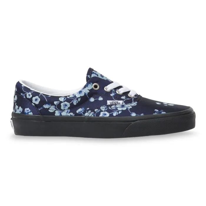 Classics Shoes Women Vans Florals Era Blueblack Classics Shoes Women Vans Florals Era Blueblack