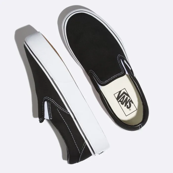 Classics Shoes Women Vans SlipOn Platform Black Classics Shoes Women Vans SlipOn Platform Black