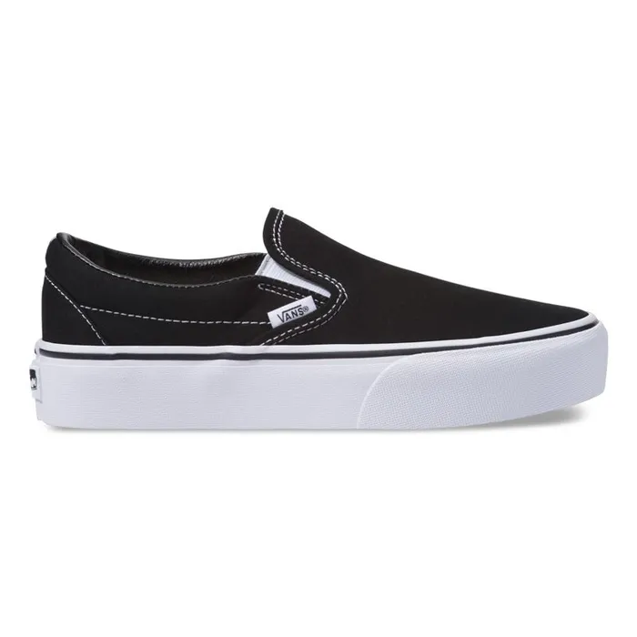 Classics Shoes Women Vans SlipOn Platform Black Classics Shoes Women Vans SlipOn Platform Black