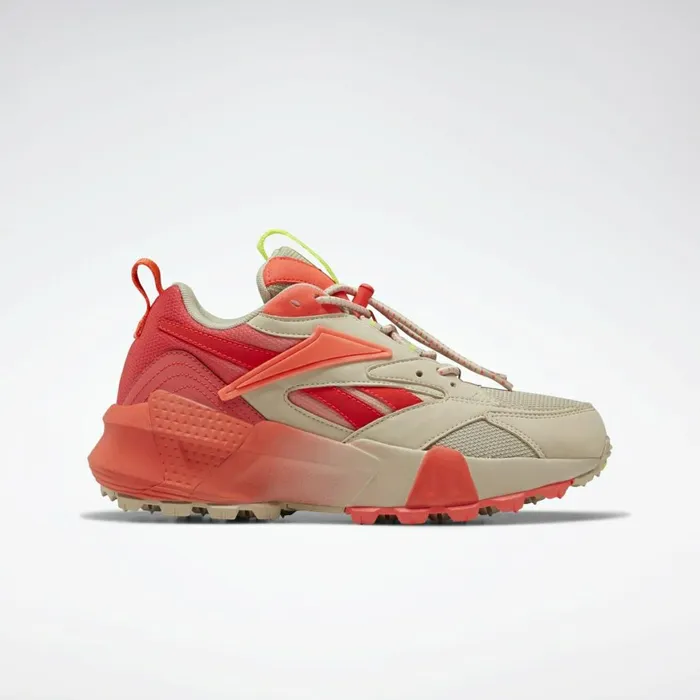 Classics Shoes Womens Reebok Aztrek Double Mix Trail Shoes Light Sand Neon Red Neon Lime Classics Shoes Womens Reebok Aztrek Double Mix Trail Shoes Light Sand Neon Red Neon Lime