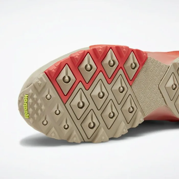 Classics Shoes Womens Reebok Aztrek Double Mix Trail Shoes Light Sand Neon Red Neon Lime