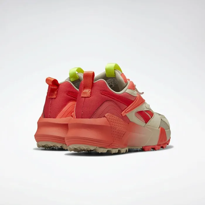 Classics Shoes Womens Reebok Aztrek Double Mix Trail Shoes Light Sand Neon Red Neon Lime