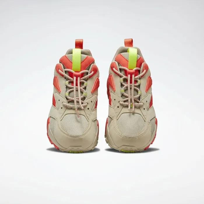 Classics Shoes Womens Reebok Aztrek Double Mix Trail Shoes Light Sand Neon Red Neon Lime