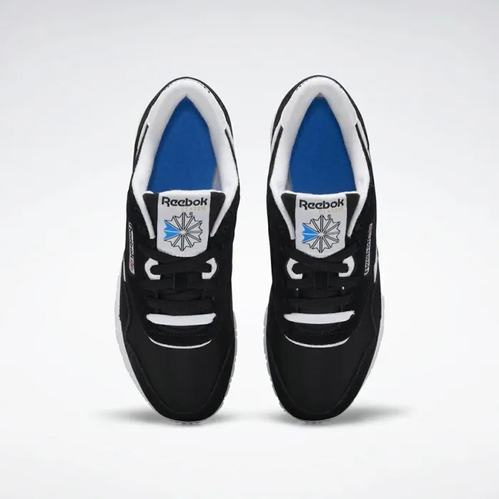 Classics Shoes Womens Reebok Classic Nylon Shoes Black Black White