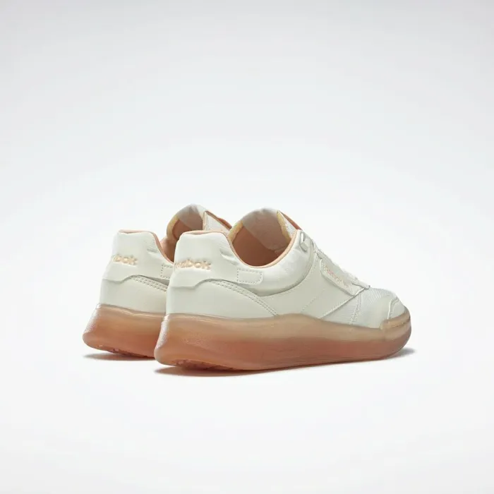 Classics Shoes Womens Reebok Club C Legacy Shoes White Aura Orange Twisted Coral