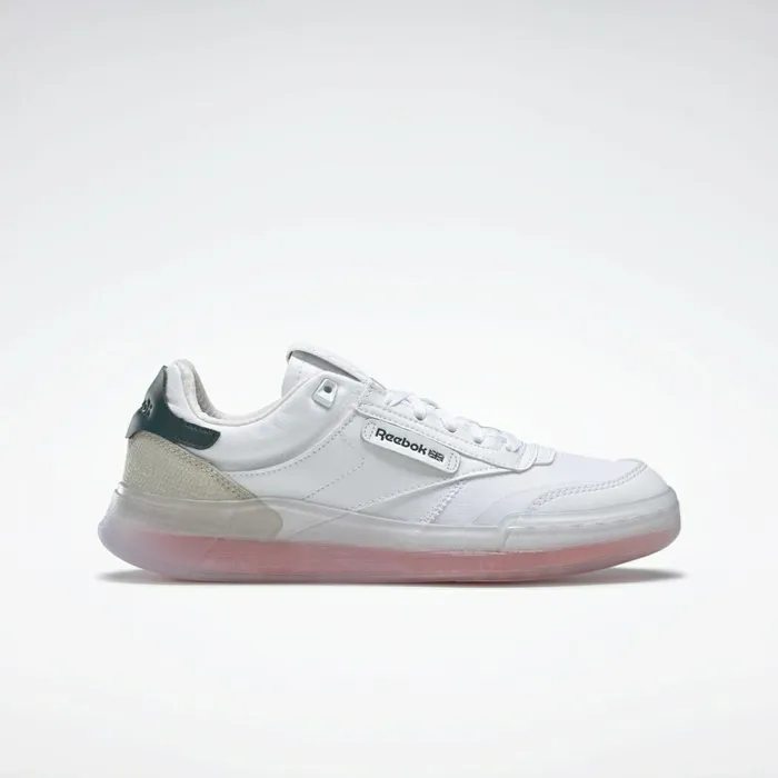 Classics Shoes Womens Reebok Club C Legacy Shoes White Twisted Coral Forest Green Classics Shoes Womens Reebok Club C Legacy Shoes White Twisted Coral Forest Green
