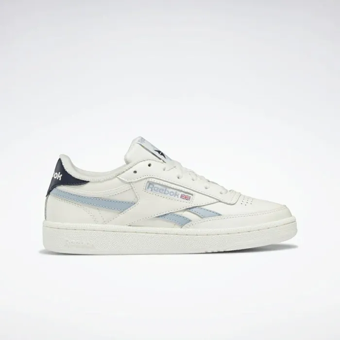 Classics Shoes Womens Reebok Club C Revenge Shoes Chalk Gable Grey Vector Navy