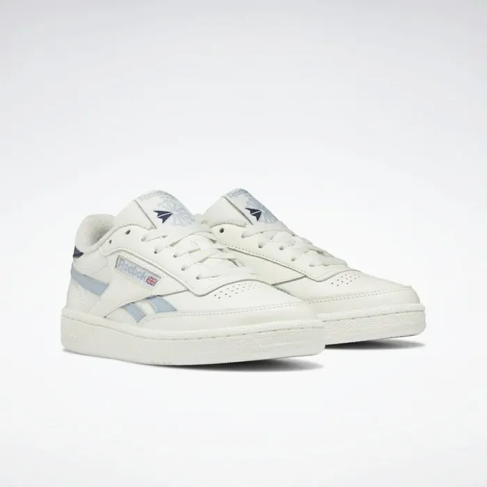 Classics Shoes Womens Reebok Club C Revenge Shoes Chalk Gable Grey Vector Navy