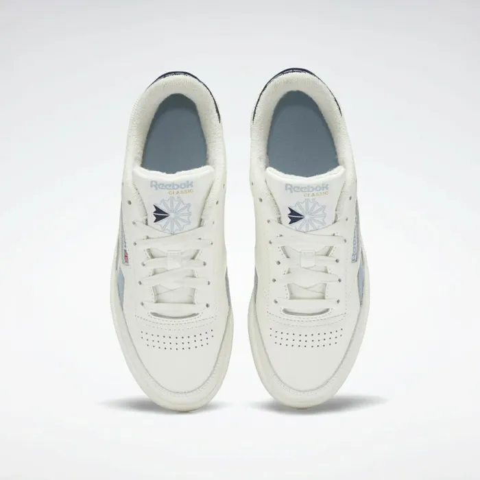 Classics Shoes Womens Reebok Club C Revenge Shoes Chalk Gable Grey Vector Navy