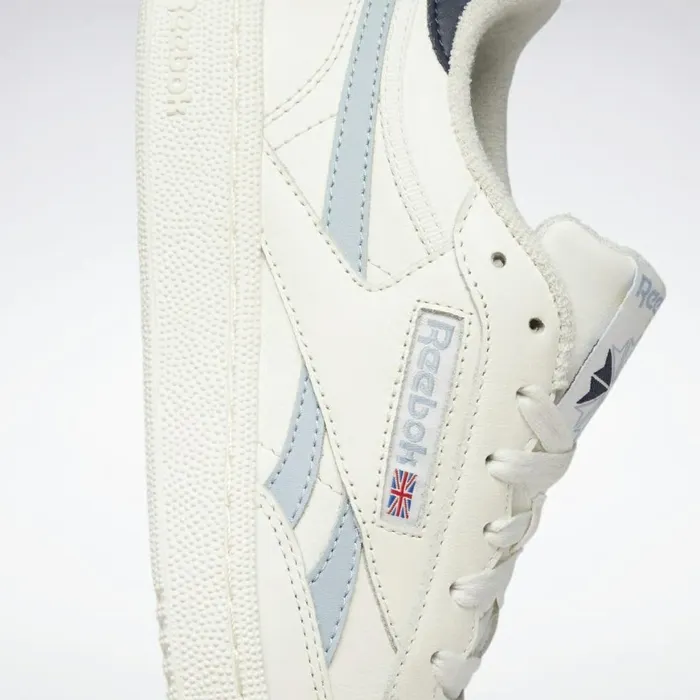 Classics Shoes Womens Reebok Club C Revenge Shoes Chalk Gable Grey Vector Navy