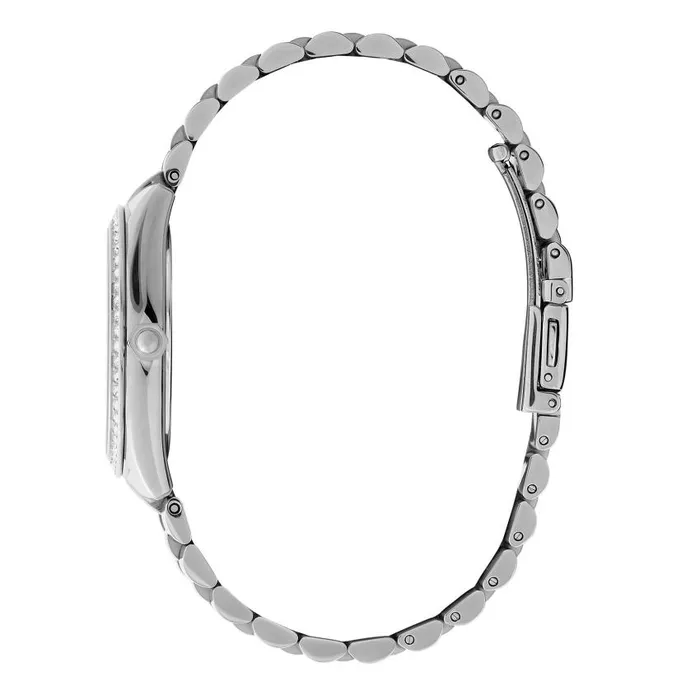 Color Dial Watches Women Olivia Burton 34mm Bejewelled Mellow Rose and Silver Bracelet Watch