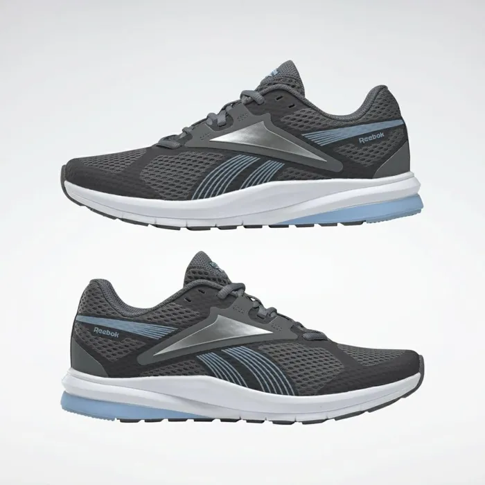 Comfortable Shoes Womens Reebok Endless Road 2 Running Shoes Cold Grey 6 Fluid Blue Silver Met