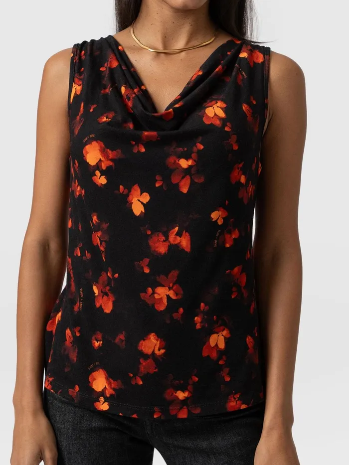 Cowl Neck Cami 8211 Red Aurora Red Aurora Women Saint And Sofia TShirts and Tanks