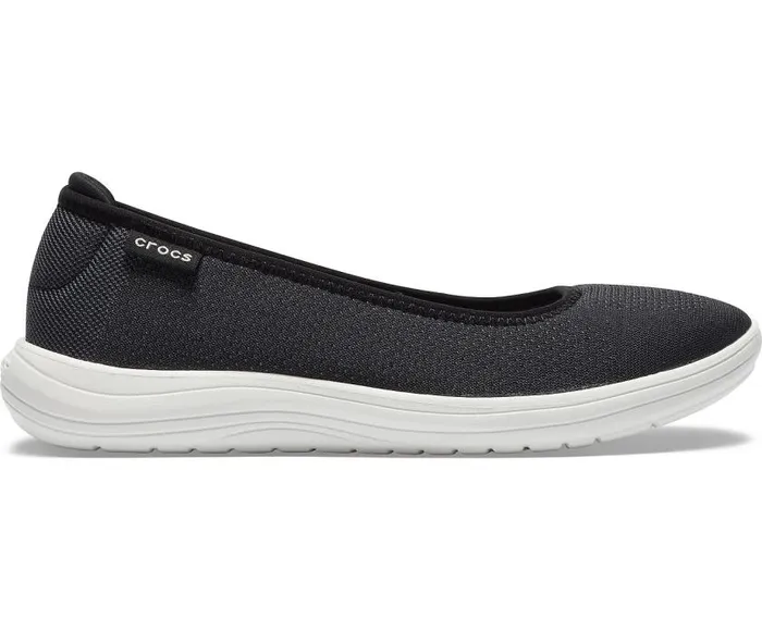 Crocs Flats Crocs Reviva Flat Black White 8211 Women
