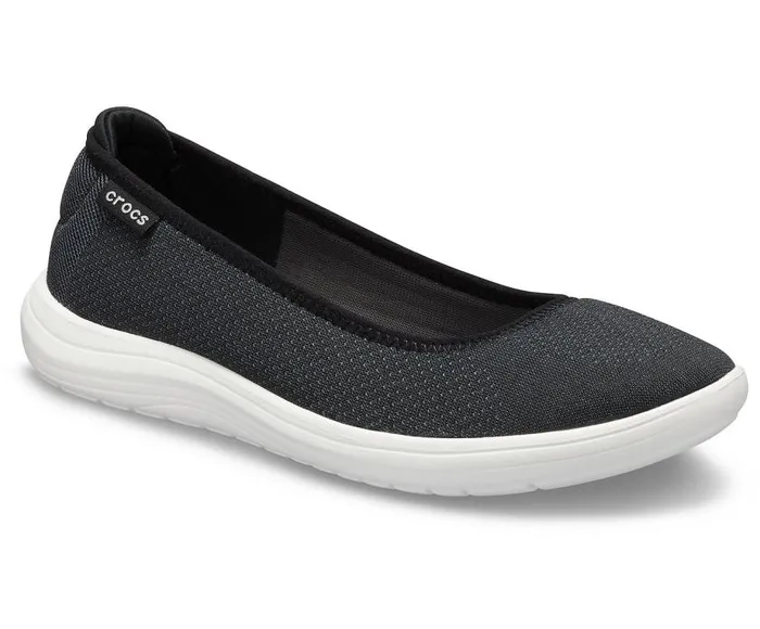 Crocs Flats Crocs Reviva Flat Black White 8211 Women