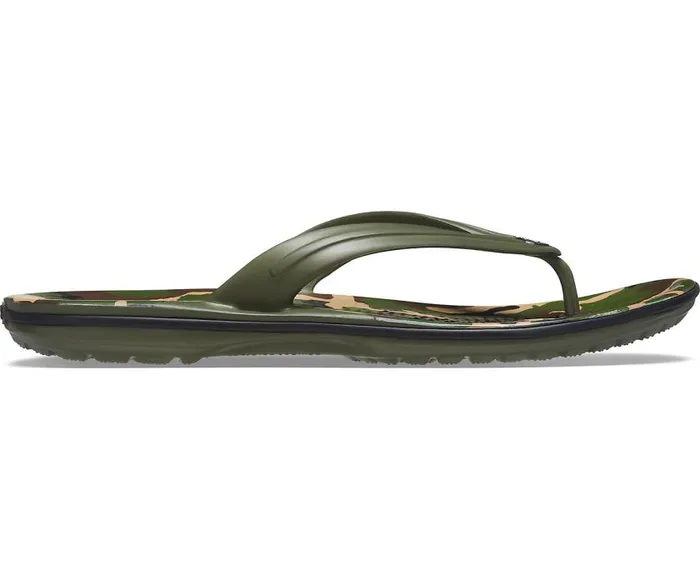 Crocs FlipFlops Crocband Printed Flip Army Green Black 8211 Women