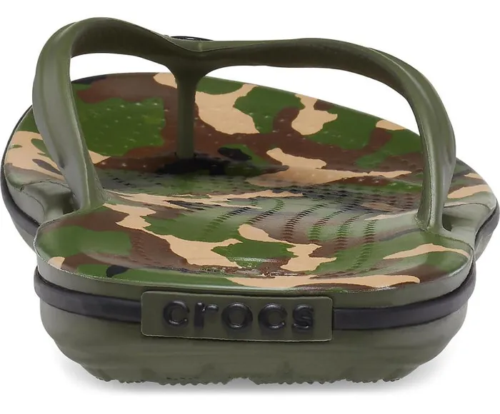 Crocs FlipFlops Crocband Printed Flip Army Green Black 8211 Women