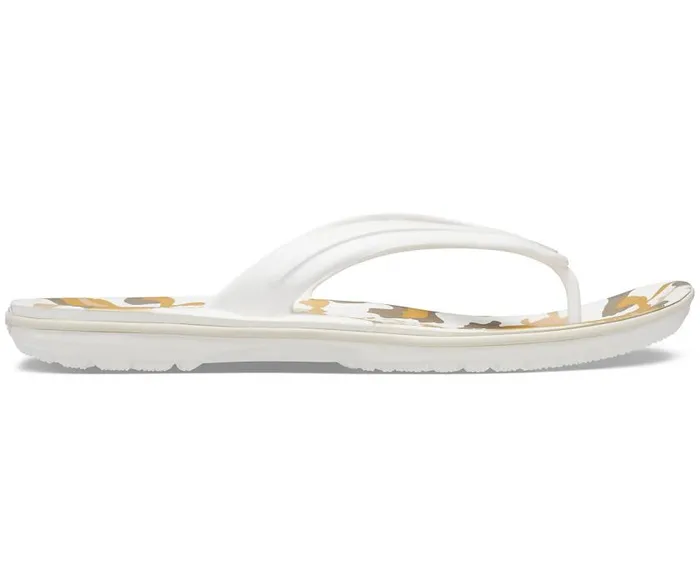 Crocs FlipFlops Crocband Printed Flip White Multi 8211 Women