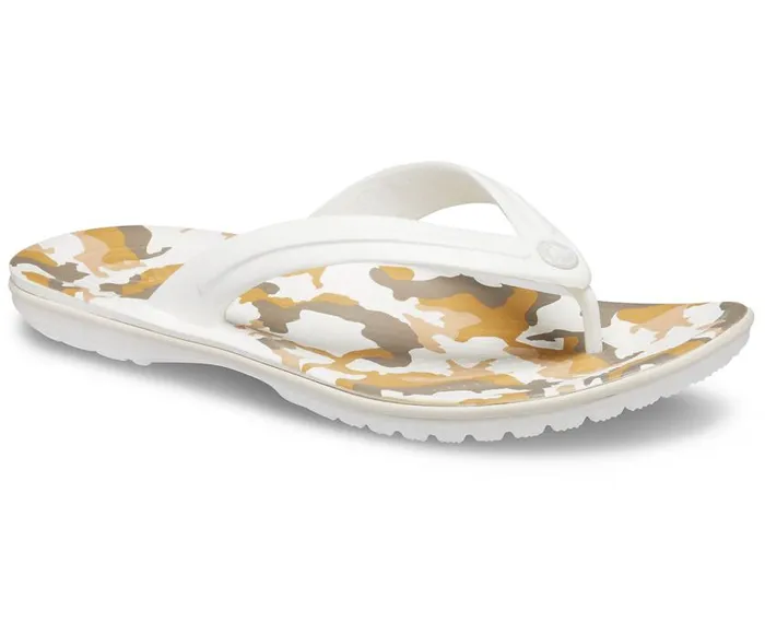 Crocs FlipFlops Crocband Printed Flip White Multi 8211 Women