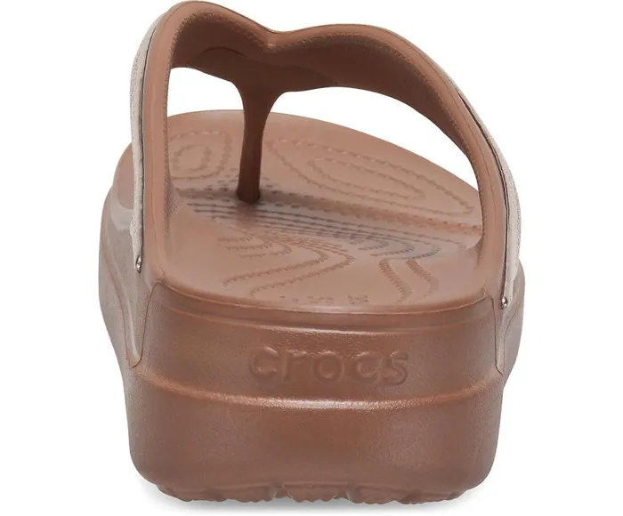 Crocs FlipFlops Crocs Sloane Shine Wedge Flip Bronze 8211 Women