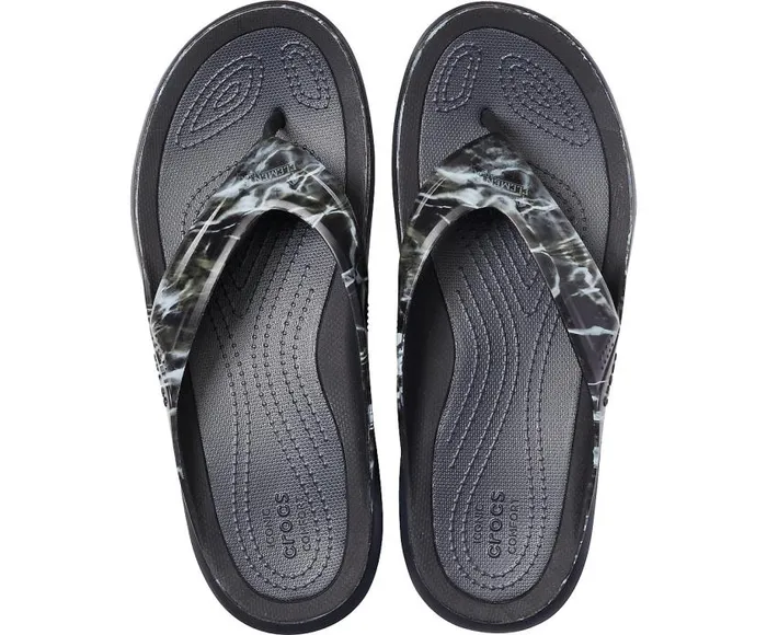 Crocs FlipFlops Swiftwater Mossy Oak Elements Wave Flip Black 8211 Men