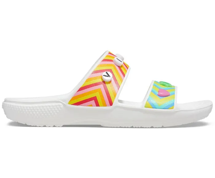 Crocs Sandals Classic Crocs Festival Vibes Sandal White Multi 8211 WomenMen