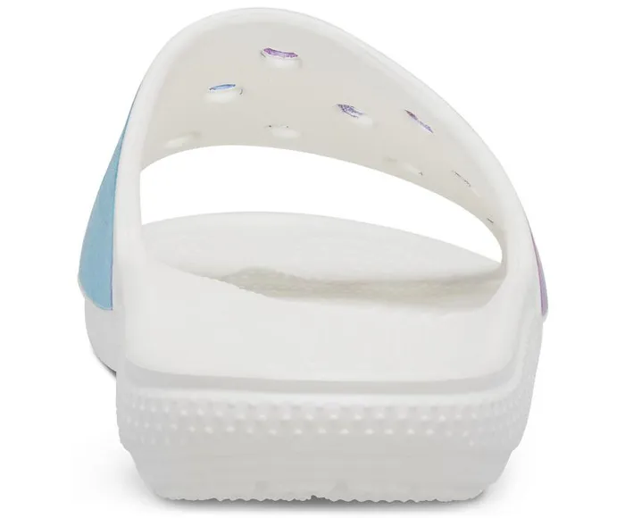 Crocs Sandals Classic Crocs Out Of This World Slide White Purple 8211 WomenMen