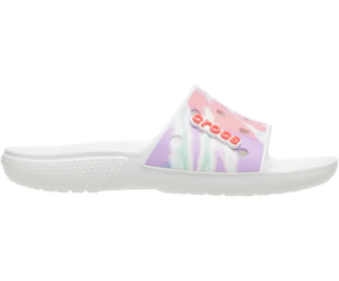 Crocs Sandals Classic Crocs TieDye Graphic Slide Fresco Multi 8211 WomenMen
