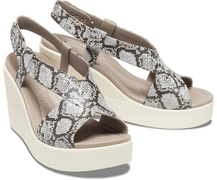 Crocs Sandals Crocs Brooklyn High Wedge Multi Stucco 8211 Women