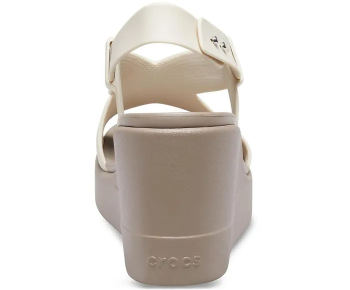 Crocs Sandals Crocs Brooklyn High Wedge Stucco Mushroom 8211 Women