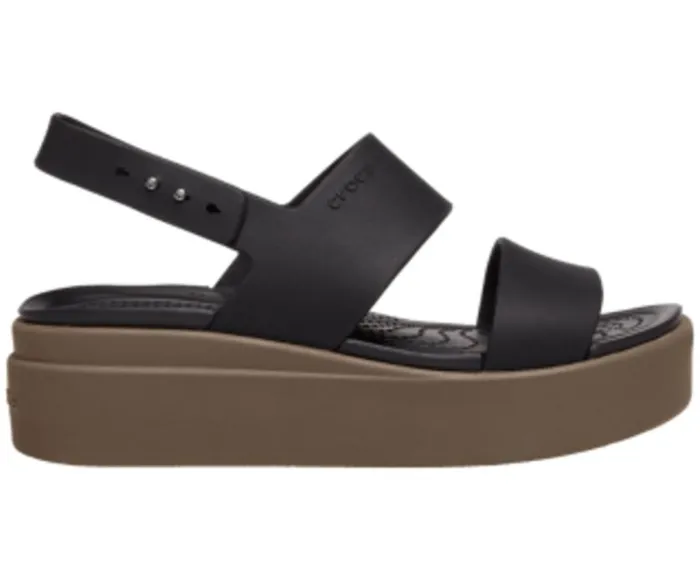 Crocs Sandals Crocs Brooklyn Low Wedge Black Mushroom 8211 Women