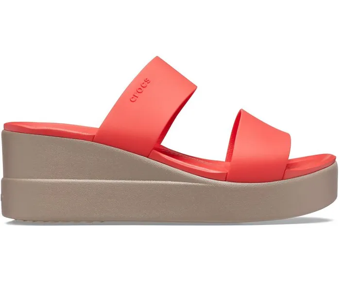 Crocs Sandals Crocs Brooklyn Mid Wedge Flame Mushroom 8211 Women