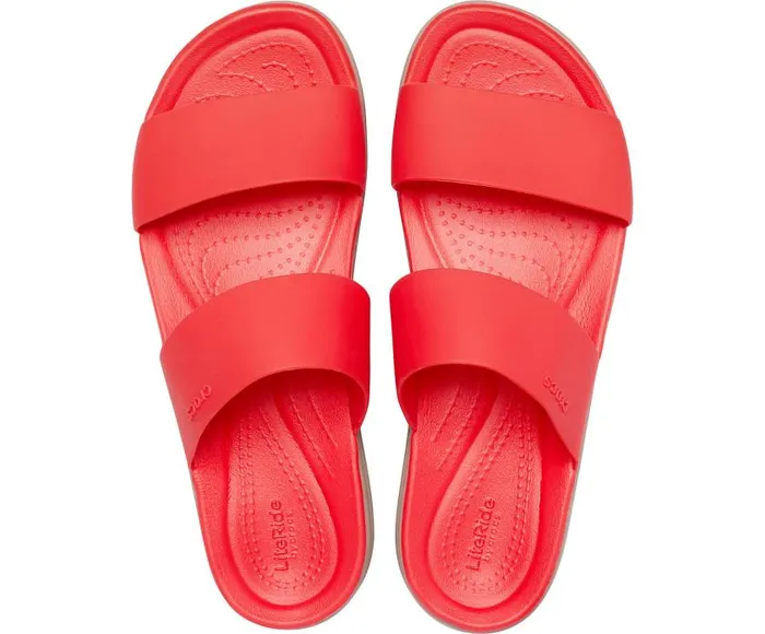 Crocs Sandals Crocs Brooklyn Mid Wedge Flame Mushroom 8211 Women