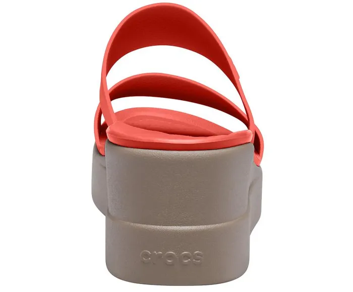 Crocs Sandals Crocs Brooklyn Mid Wedge Flame Mushroom 8211 Women