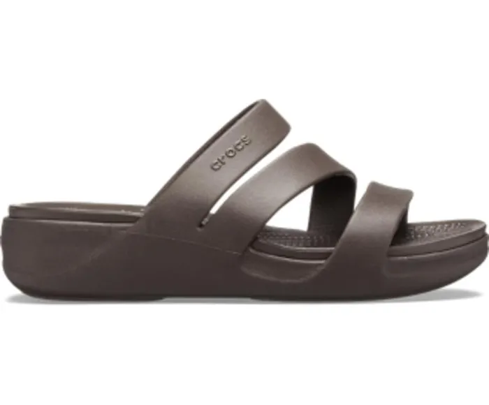 Crocs Sandals Crocs Monterey Strappy Wedge Espresso 8211 Women