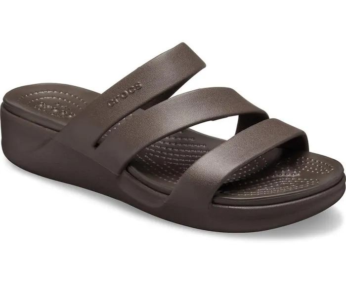 Crocs Sandals Crocs Monterey Strappy Wedge Espresso 8211 Women