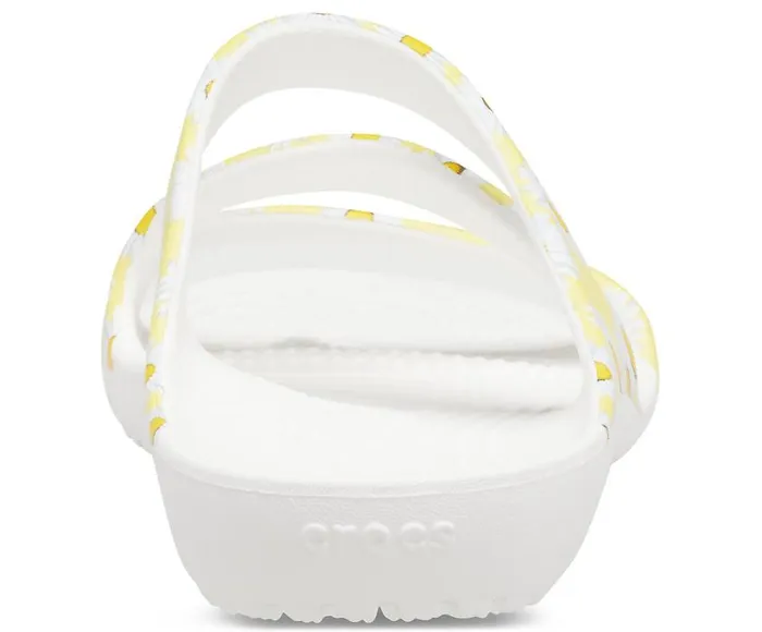 Crocs Sandals Kadee II Graphic Sandal White Yellow Daisy 8211 Women