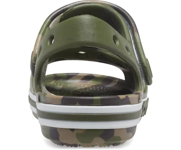 Crocs Sandals Kids039 Bayaband Marbled Sandal Army Green Multi 8211 GirlsBoys