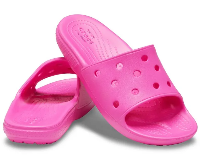 Crocs Sandals Kids039 Classic Crocs Slide Electric Pink 8211 GirlsBoys