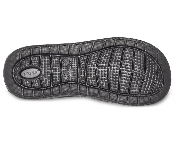 Crocs Sandals LiteRide Flip Blackslate Grey 8211 WomenMen