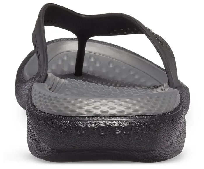 Crocs Sandals LiteRide Flip Blackslate Grey 8211 WomenMen