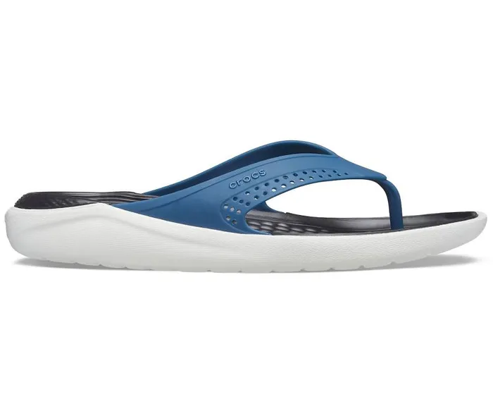 Crocs Sandals LiteRide Flip Vivid Blue Almost White 8211 WomenMen